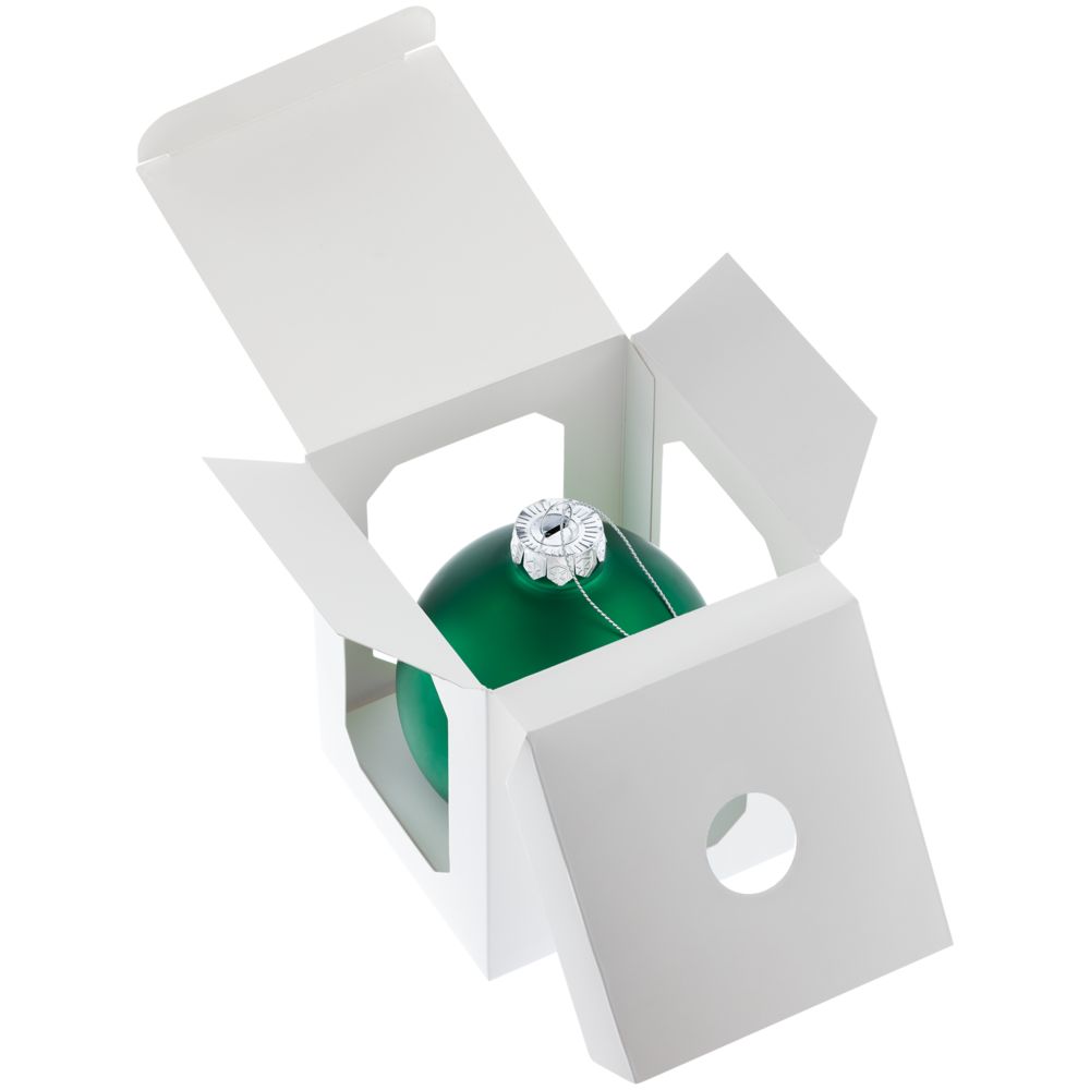 Елочный шар Finery Matt, 10 см, матовый зеленый-2