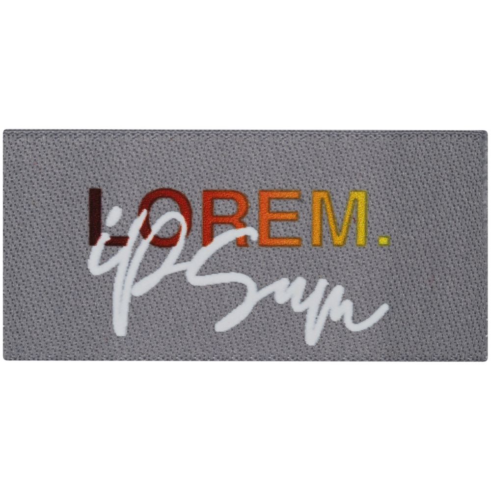 Лейбл тканевый Epsilon, XXS, серый-2