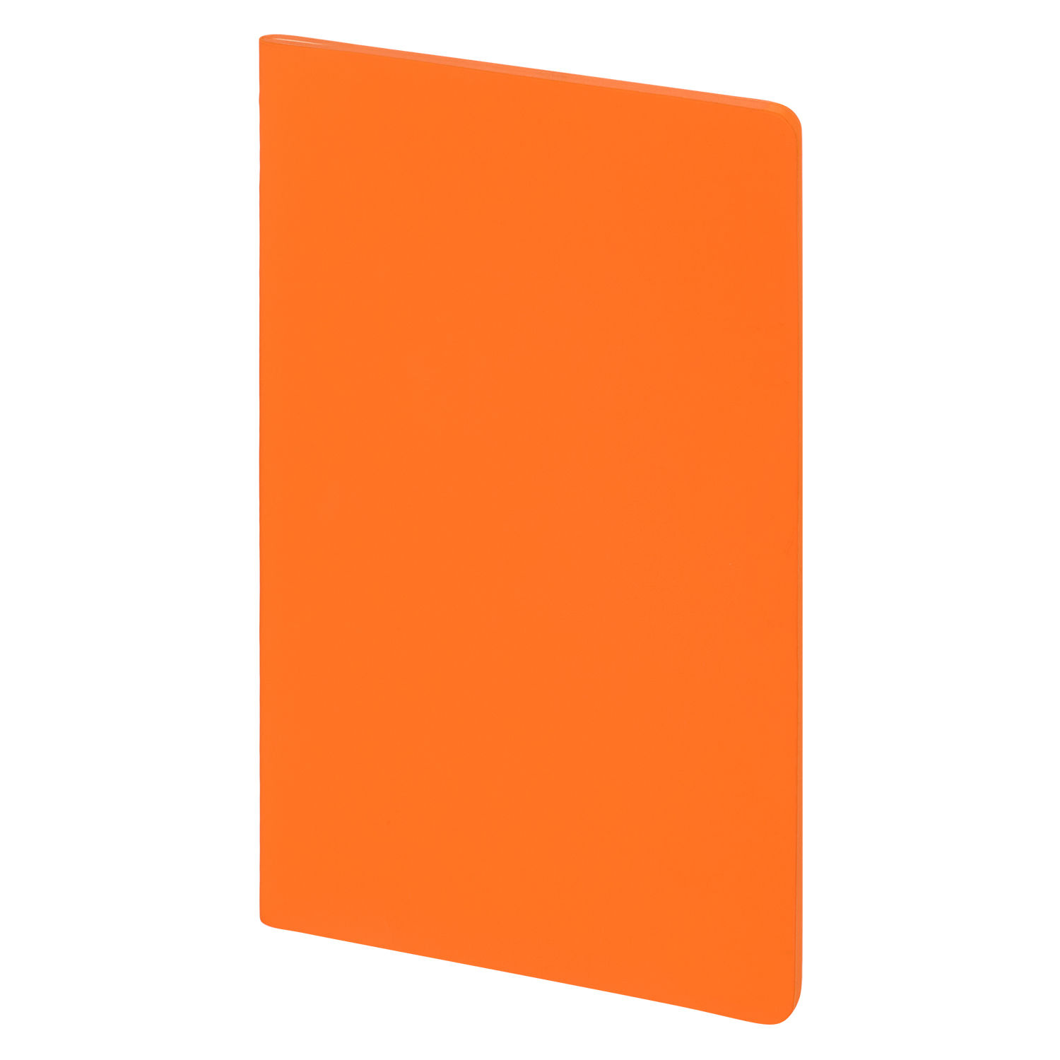 Блокнот Alpha slim, оранжевый-4