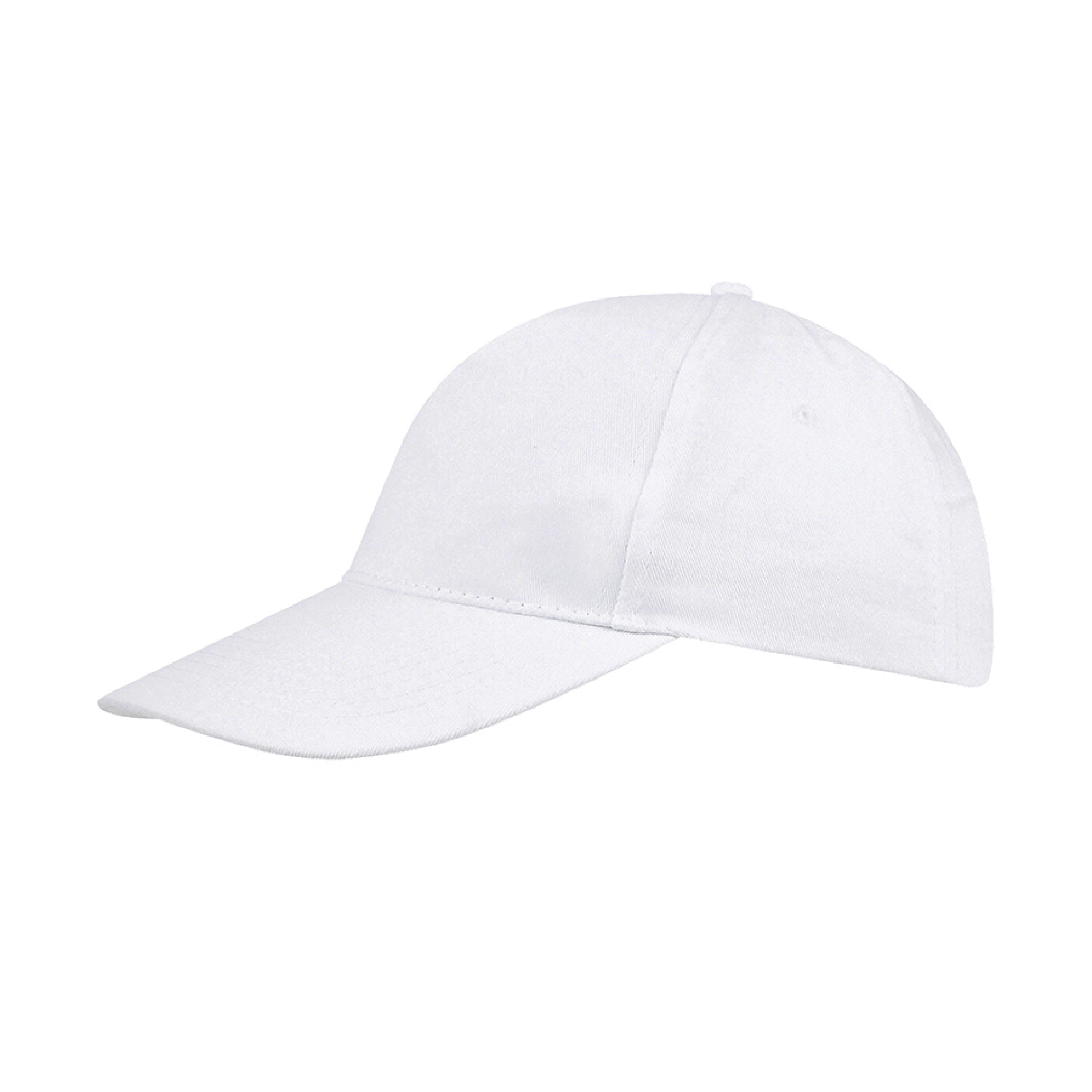 Бейсболка SUNNY, 5 клиньев, застежка на липучке, белый-0