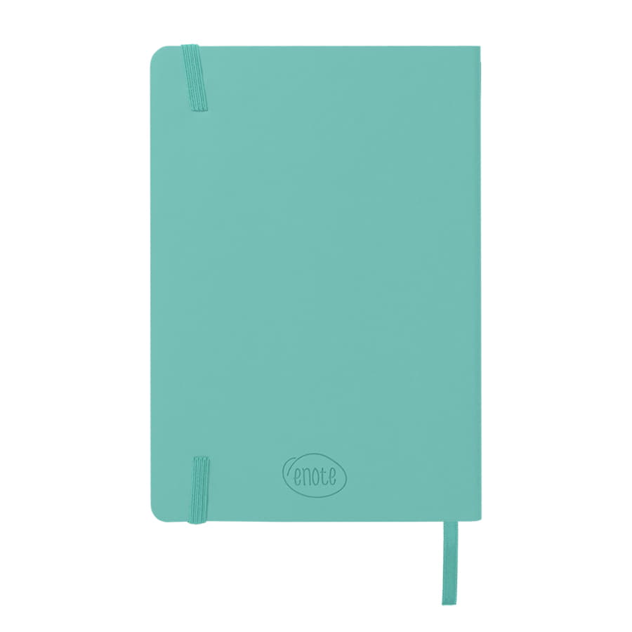 Ежедневник недатированный Shady, А5,  мятный, кремовый блок в линейку, зеленый обрез, мятный-4