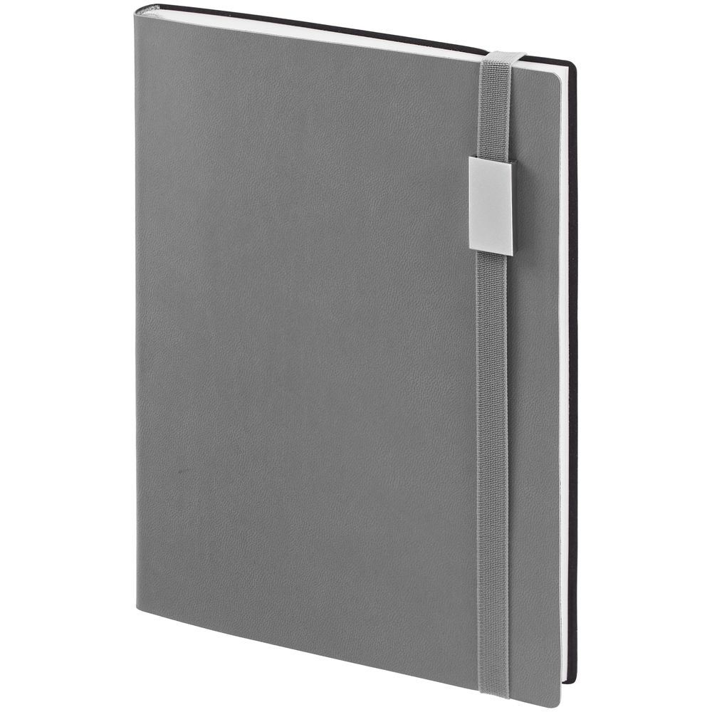 Ежедневник Vivian Metal, недатированный, серый-0