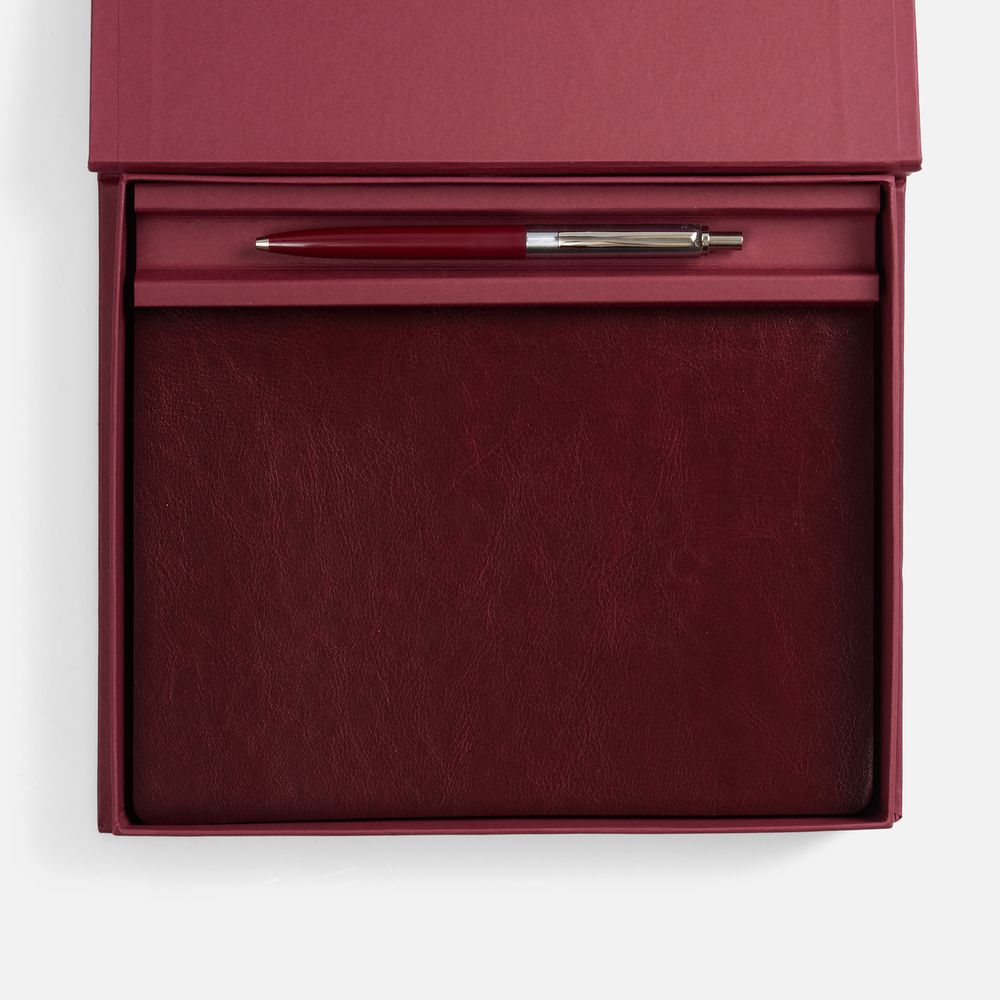 Набор Nebraska Flex, бордовый с серебристым-2