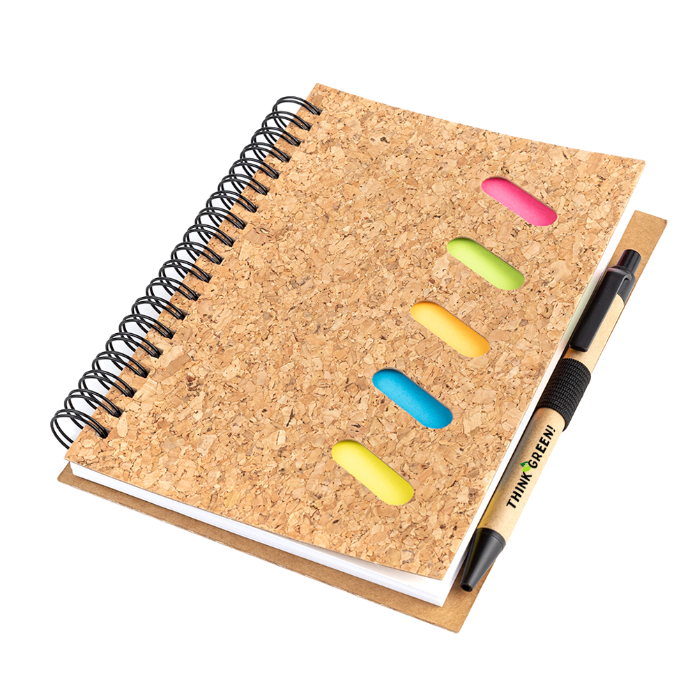 Блокнот Гарольд со стикерами и шариковой ручкой, Черный-7