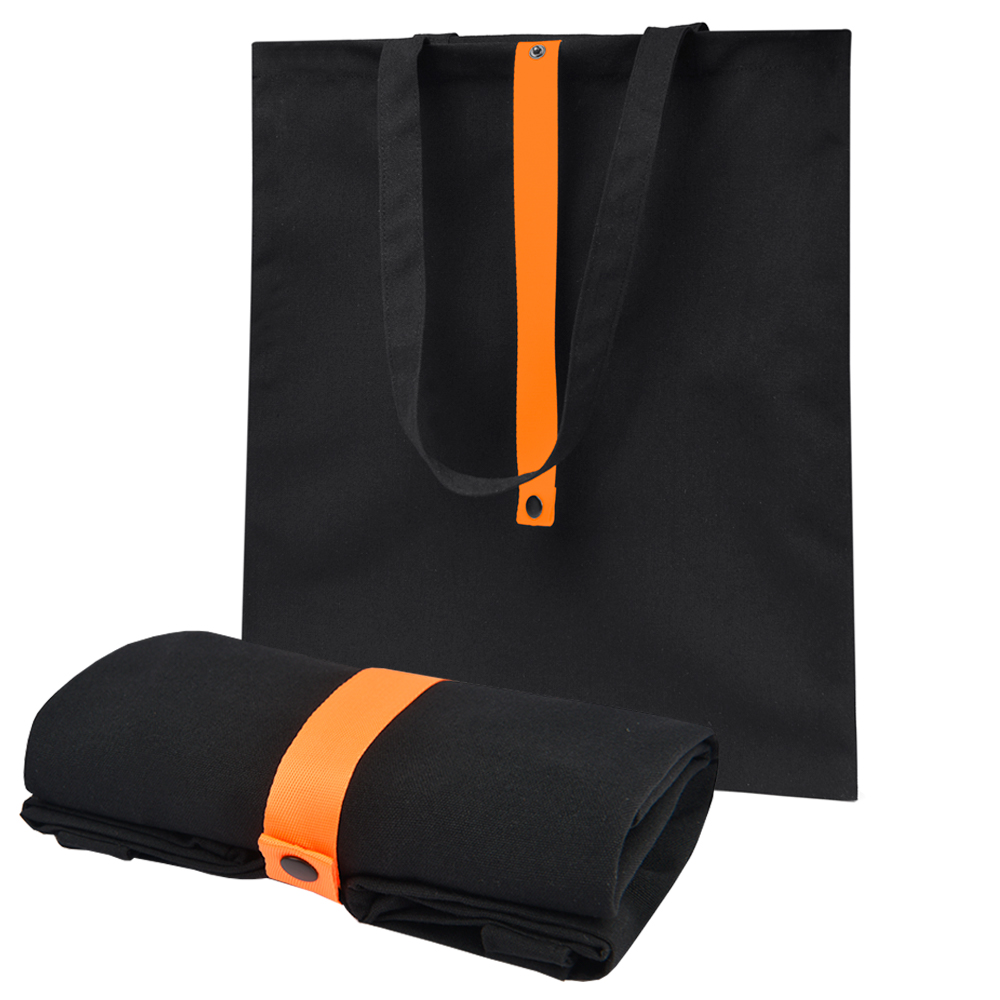 Сумка для покупок Rock’n’ROLL 260 г/м², Черный/оранжевый-0