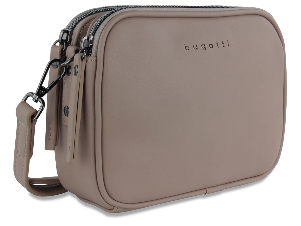 Сумка кросс-боди женская BUGATTI Almata, песочная, полиуретан, 21,5х6х15 см-0