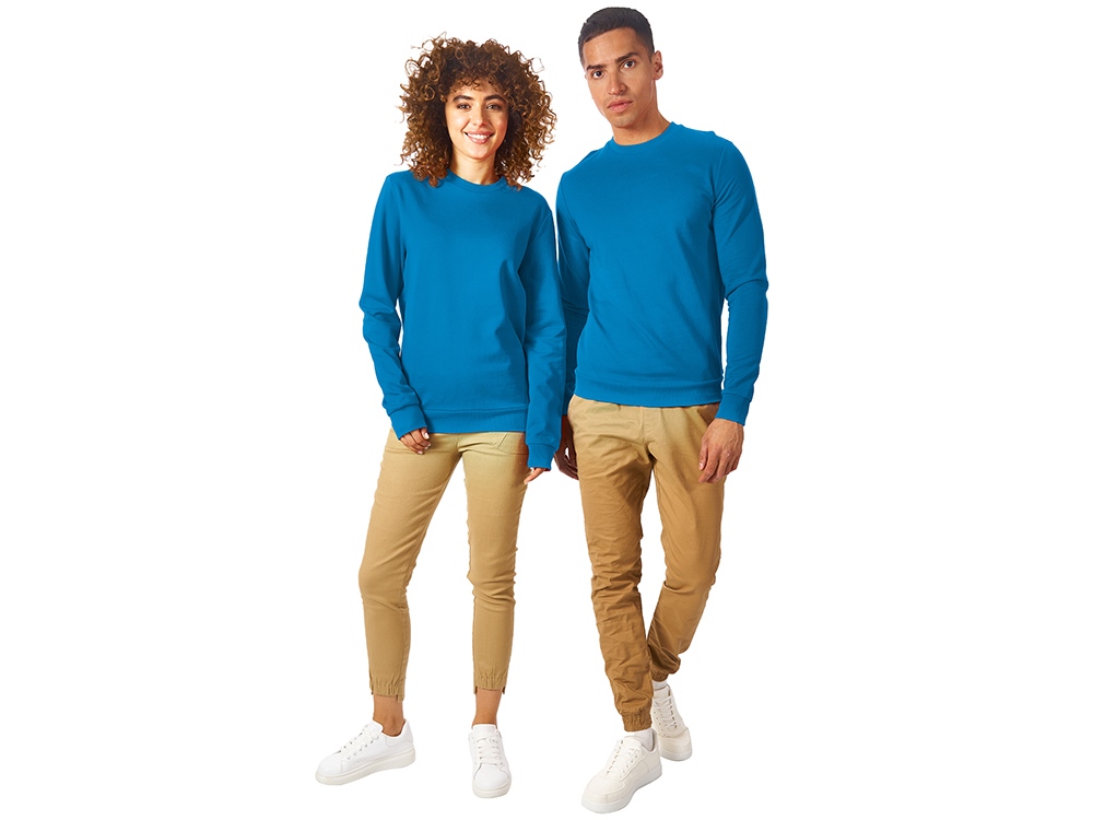 Свитшот Motion унисекс с начесом, голубой-5