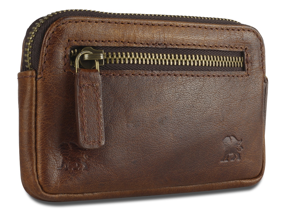 Ключница Mano Don Leon, натуральная кожа в коричневом цвете, 12 х 7 см-3