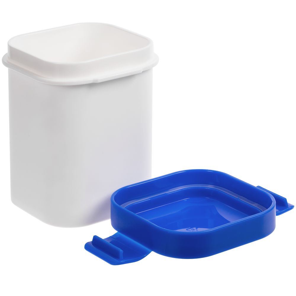 Ланчбокс для снеков Lunch Crunch, белый с синим-1