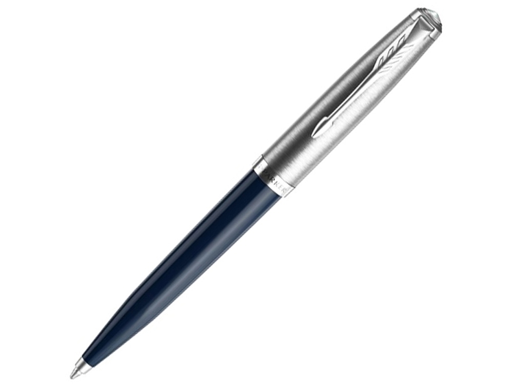 Шариковая ручка Parker 51 CORE MIDNIGHT BLUE CT, стержень: M, цвет чернил: black, в подарочной упаковке.-0