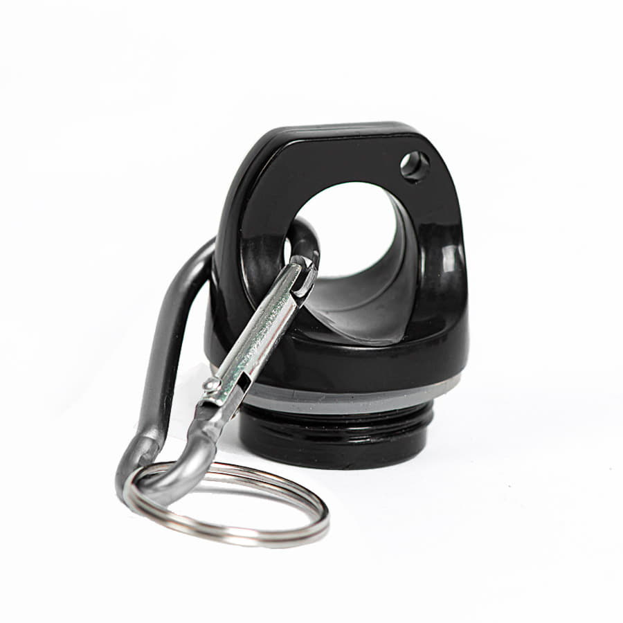 Бутылка для воды с карабином MENTO, 400мл, серый-1