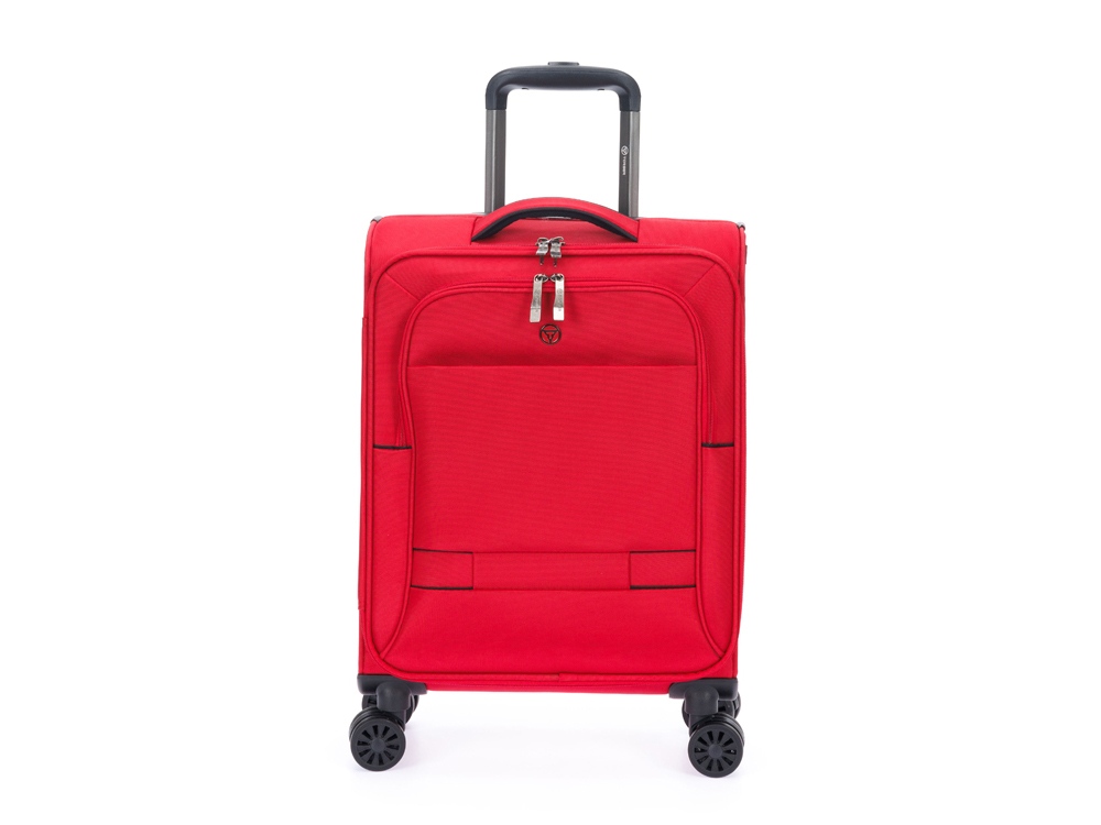 Чемодан TORBER Brosno, красный, нейлон 600D, 36,5 х 14 х 54 см, 32 л-2
