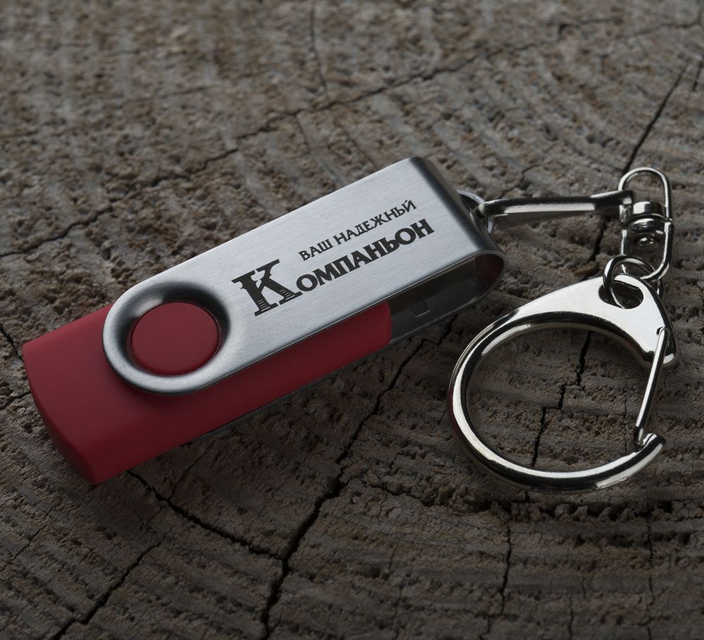 Флешка Twist, красная, 8 Гб-5