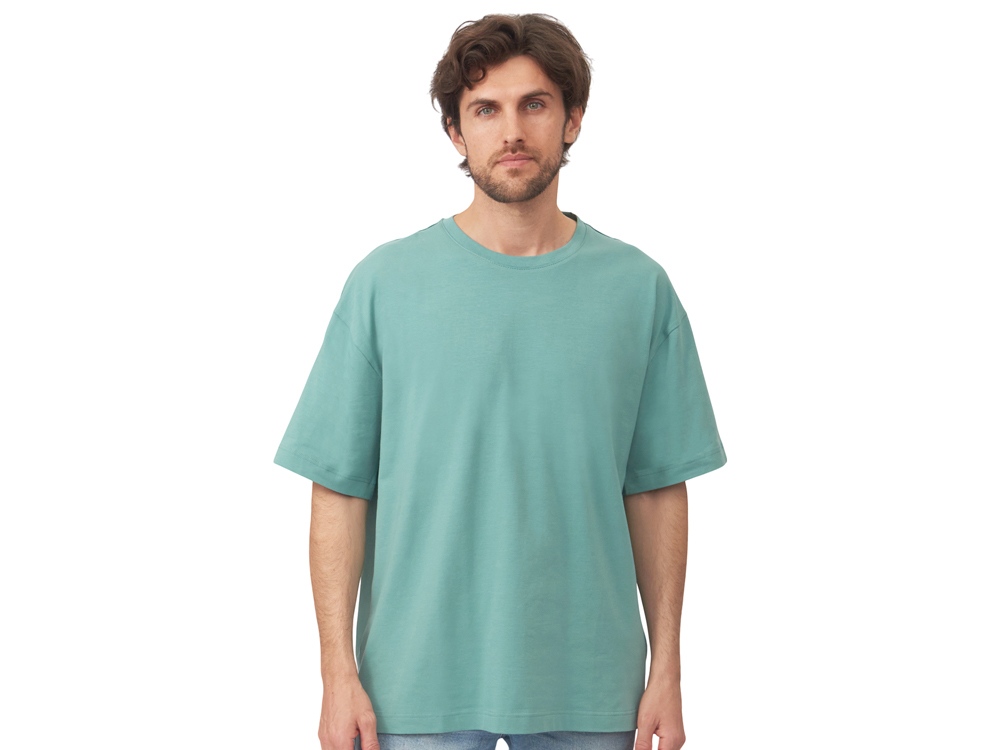 Футболка оверсайз Vienna унисекс , припылено-бирюзовый-1