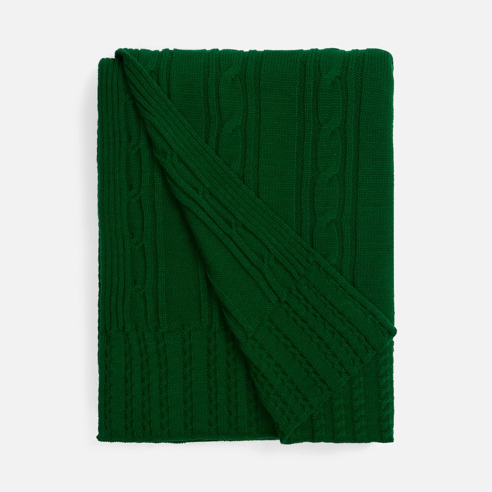 Плед Remitti, глубокий зеленый-1