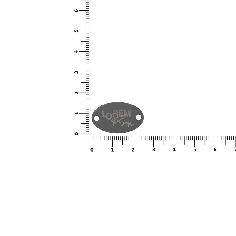 Шильдик металлический Alfa Oval, серый-2