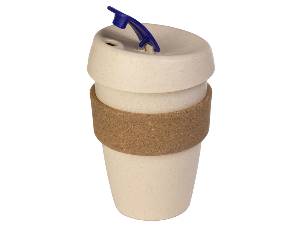 Стакан из пшеничного волокна с двойными стенками Pino, синий-2