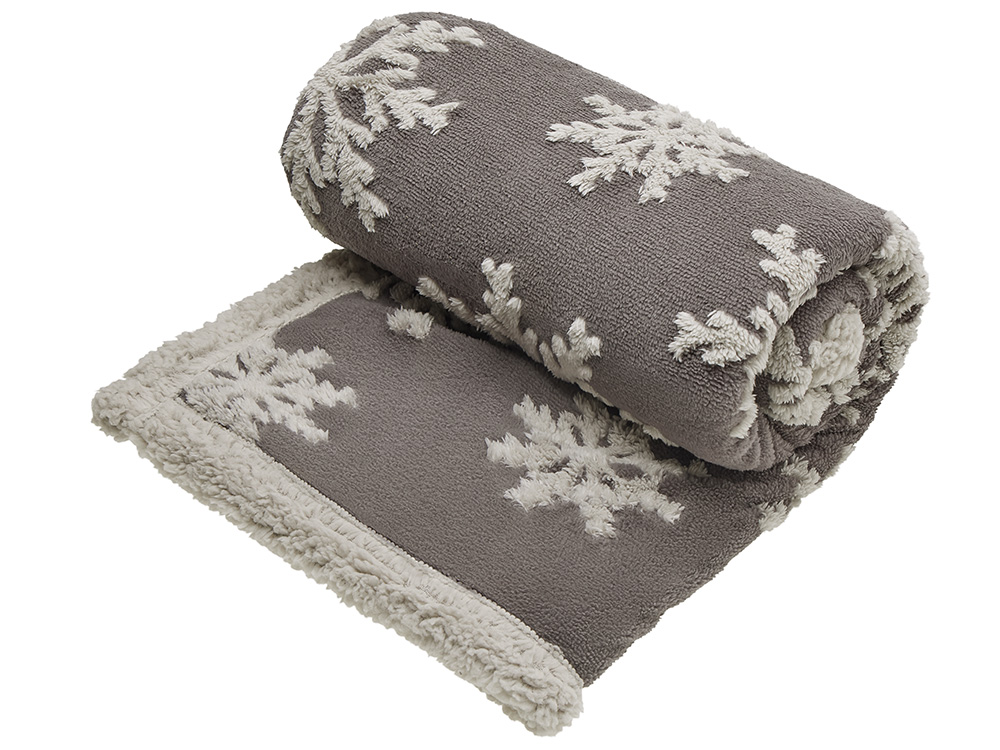 Плед Snowflake новогодний-1