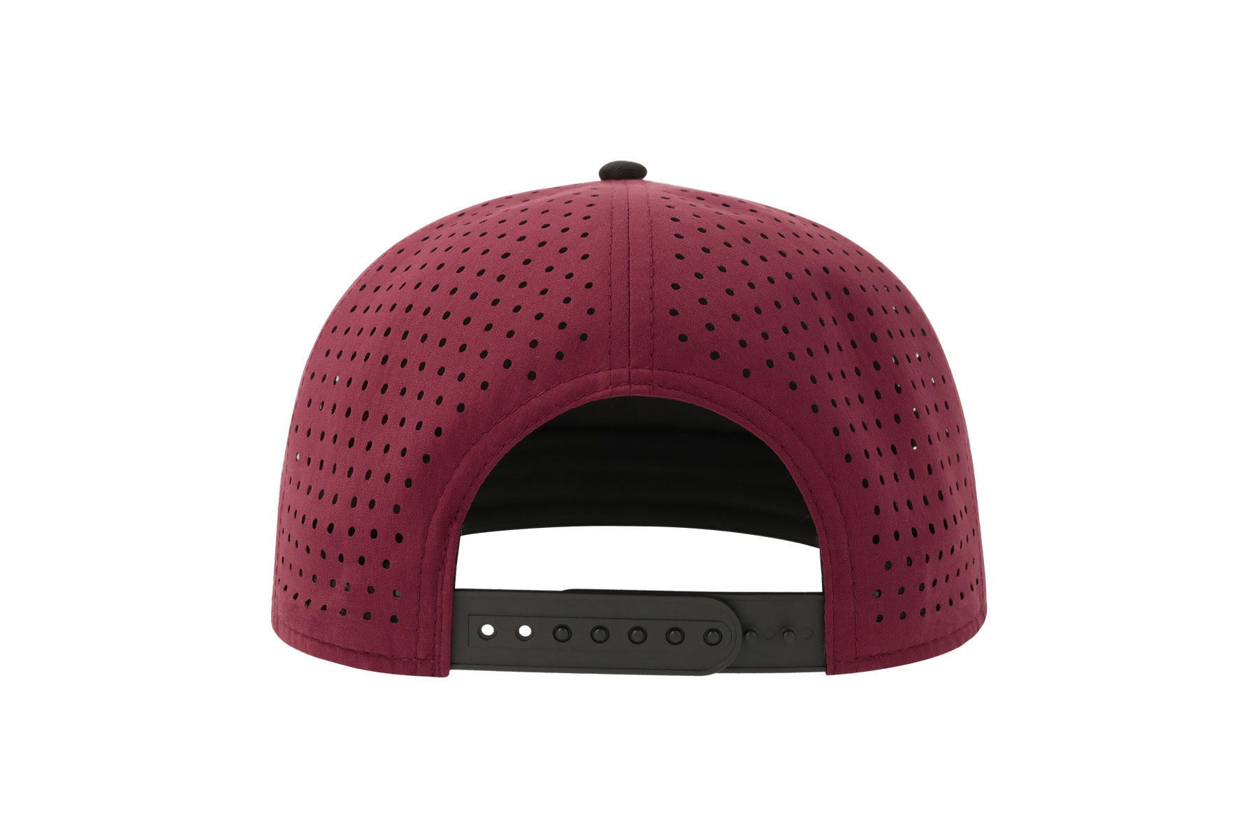 Бейсболка BANK FIVE-S, 5 клиньев, пластиковая застёжка, бордовый, черный-4