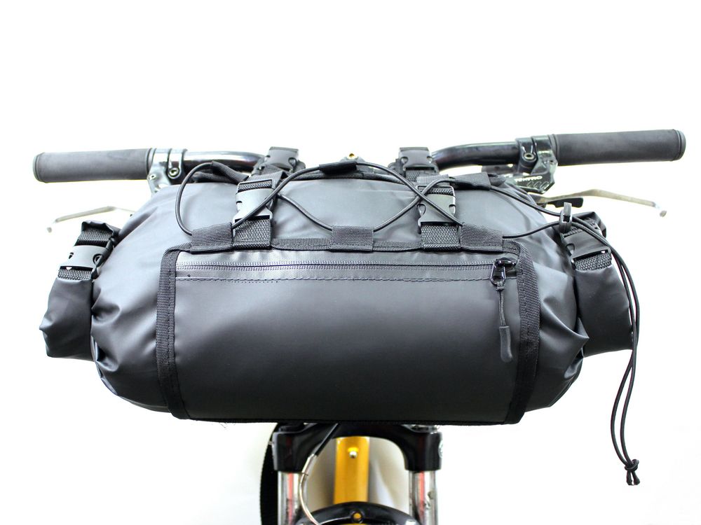 Сумка на руль BikePacking 12, черная-6