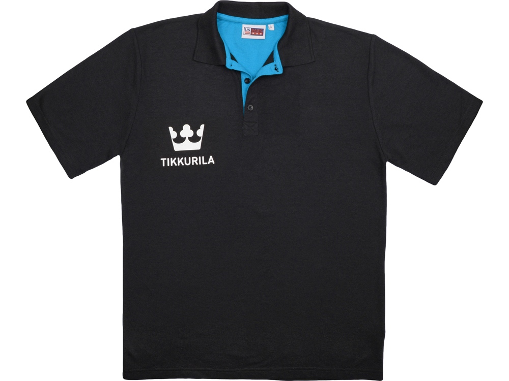 Рубашка поло Solo мужская, аква-7