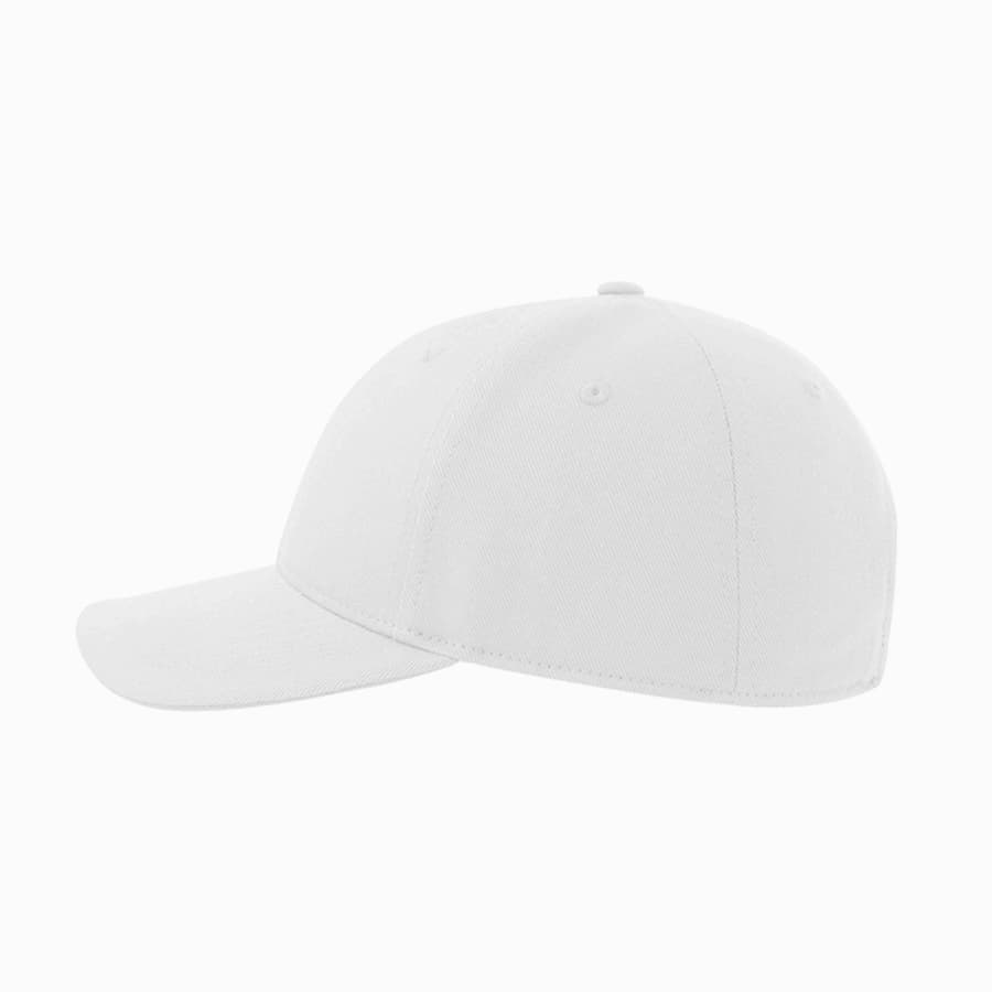 Бейсболка LIBERTY SANDWICH-S 270, 6 клиньев, металлическая застежка, белый-4