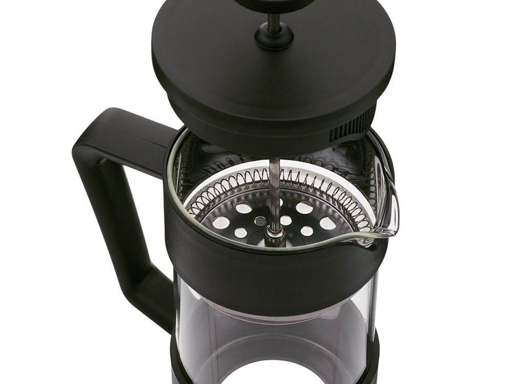 Пластиковый френч-пресс Intense, 600мл, черный-6