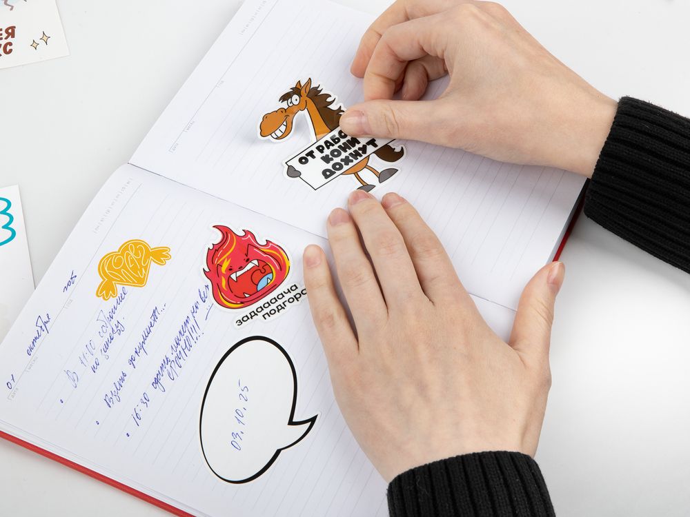 Наклейки бумажные Sticker Pack на заказ, L-3