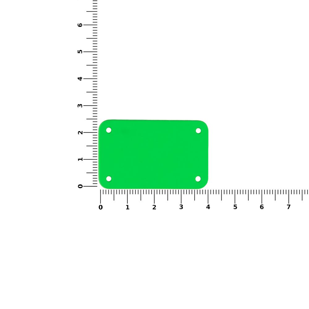 Лейбл из ПВХ Kreta, S, зеленый неон-1