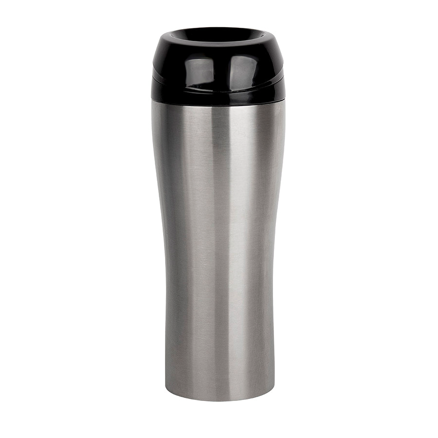 Термокружка вакуумная CLICK, 400 мл, серебристый-0