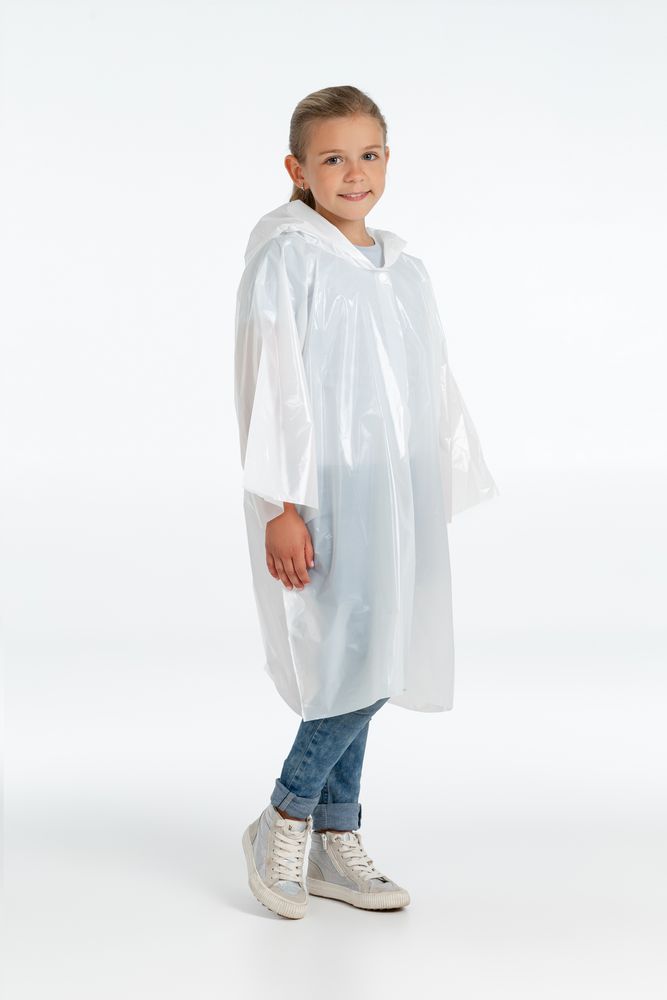 Дождевик-плащ детский BrightWay Kids, белый-4