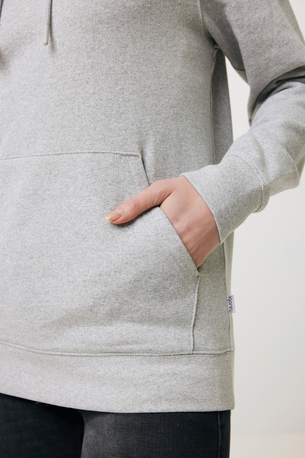 Худи Iqoniq Torres из переработанного неокрашенного хлопка, унисекс, 340 г/м²-26