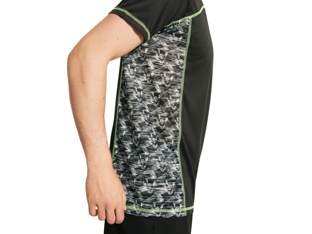 Спортивная футболка Sochi мужская, принтованый черный-5