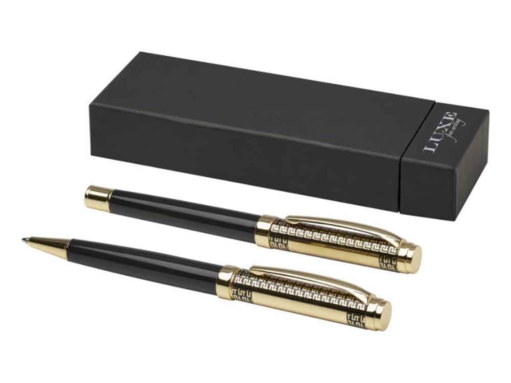 Legato набор из шариковой и перьевой ручки - Золотой-0