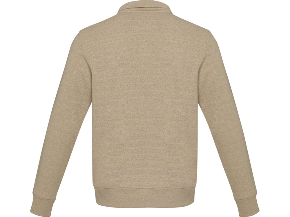 Tin унисекс-свитер с молнией на четверть из переработанных материалов Aware™ - Oatmeal-2