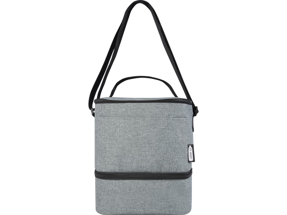 Tundra, сумка-холодильник из переработанного PET-пластика, для обеда, на 9 банок, серый яркий-1