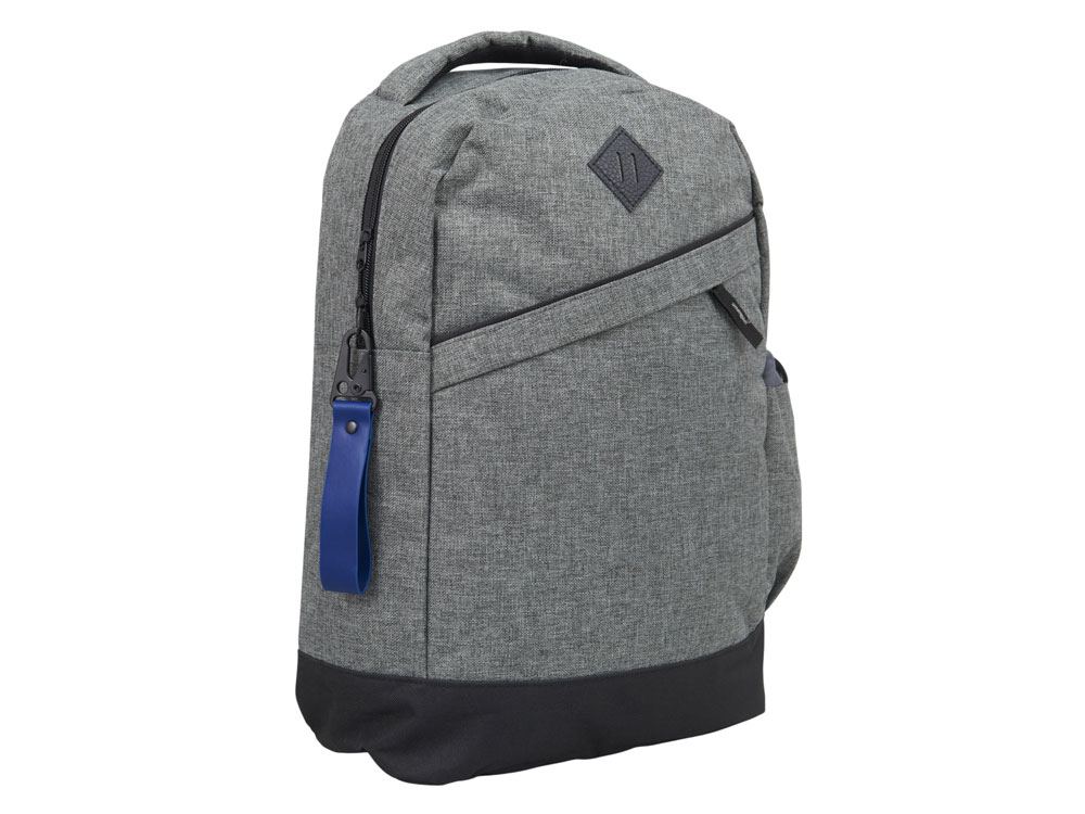 Брелок-ремувка из эко-кожи с карабином Domino, темно-синий-2