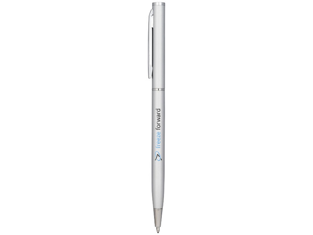 Ручка металлическая шариковая Slim, серый-3