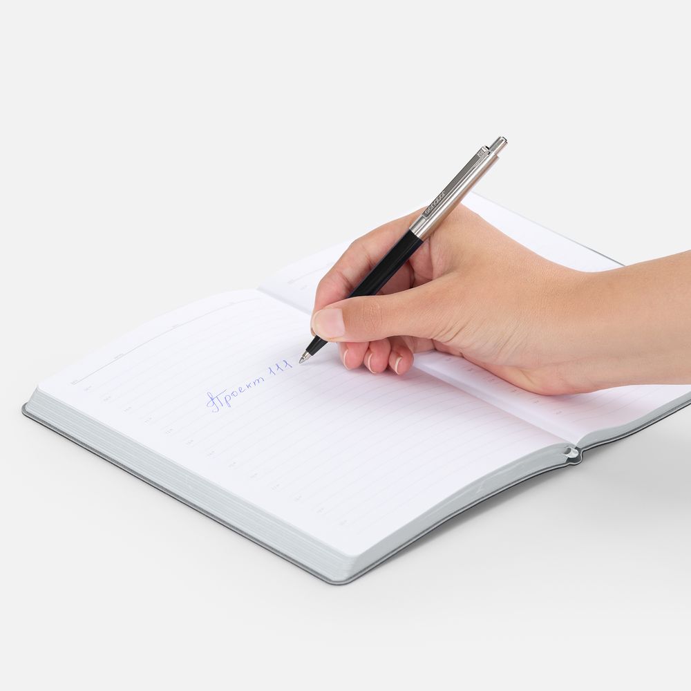 Ручка шариковая Senator Point Metal, ver.2, черная-4