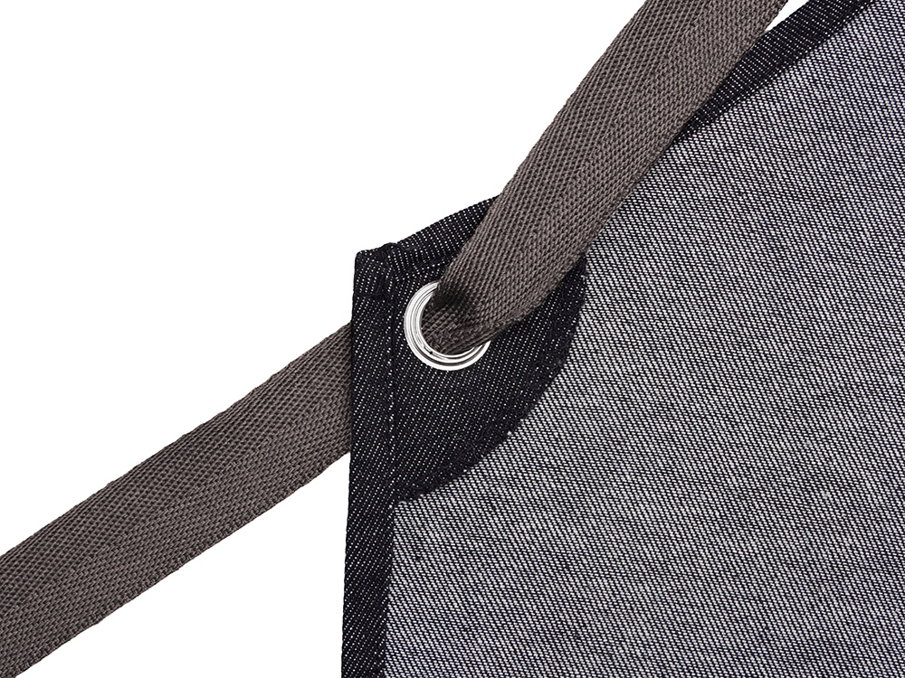 Джинсовый фартук с карманами Fry, черный-4