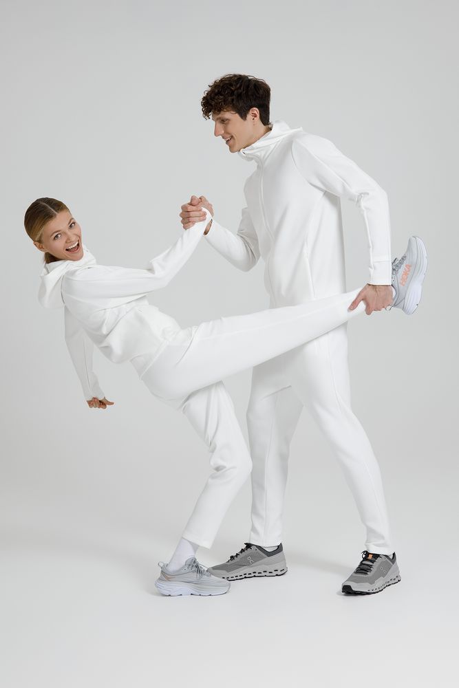 Куртка с капюшоном унисекс Begi, молочно-белая-9