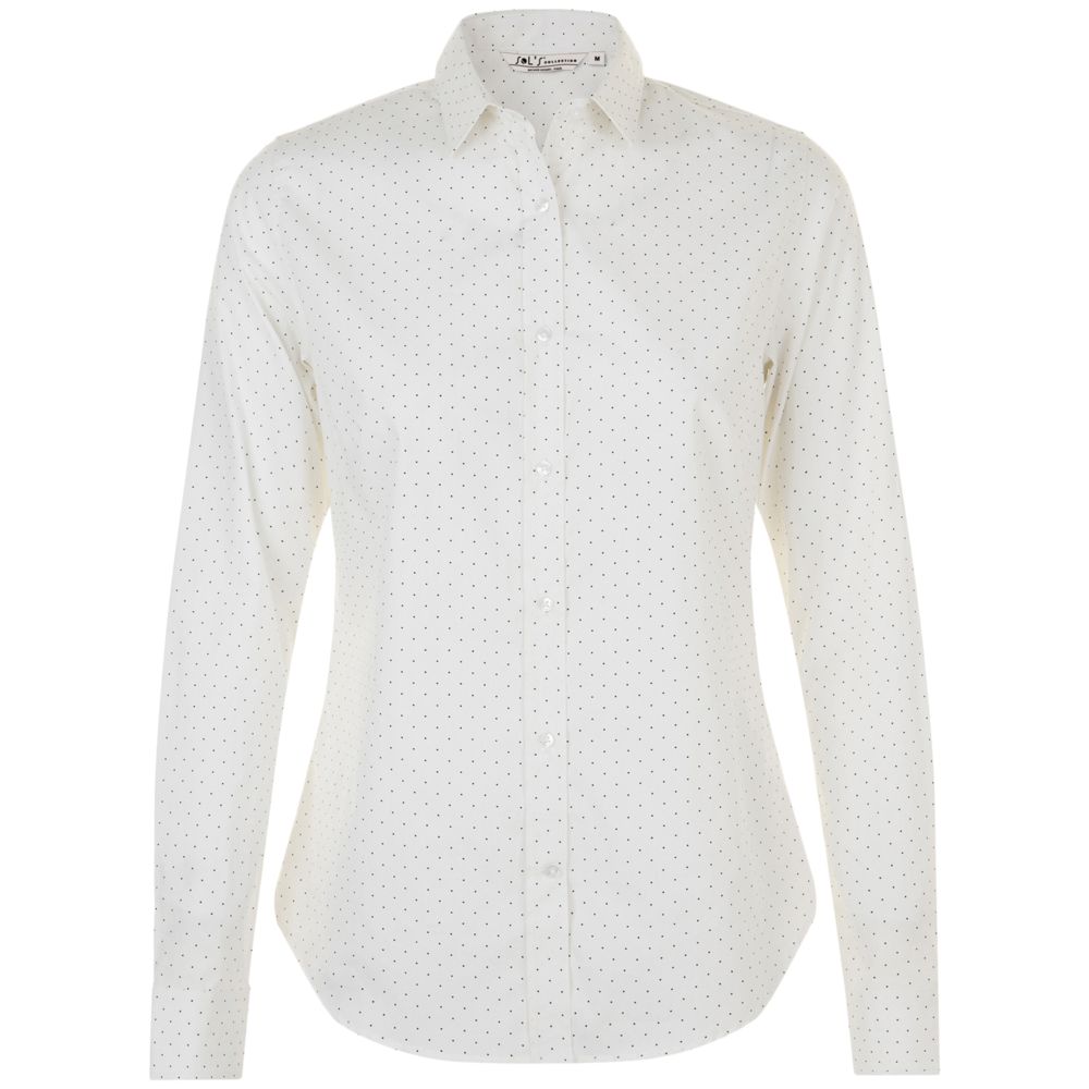 Рубашка женская Becker Women, белая с темно-синим-1