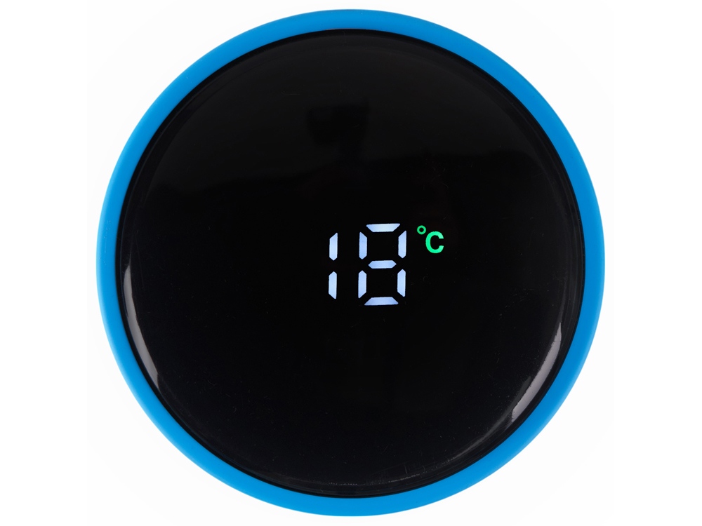 Вакуумный термос Module X с индикатором температуры, 500 мл, тубус, голубой 3538C-4