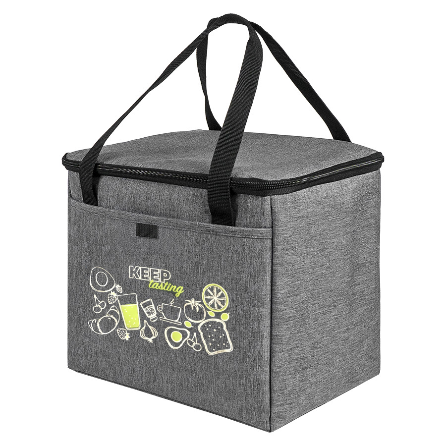 Термосумка "KEEP", 27 x 24. x 20 см, полиэстер 300D, PEVA, серый меланж, серый меланж-3