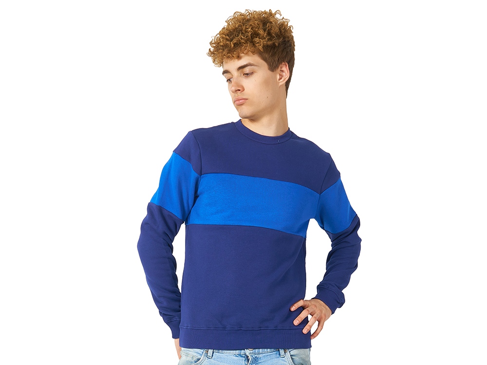 Свитшот блокинг Edinburgh, нейви/кл.синий, мужской-0