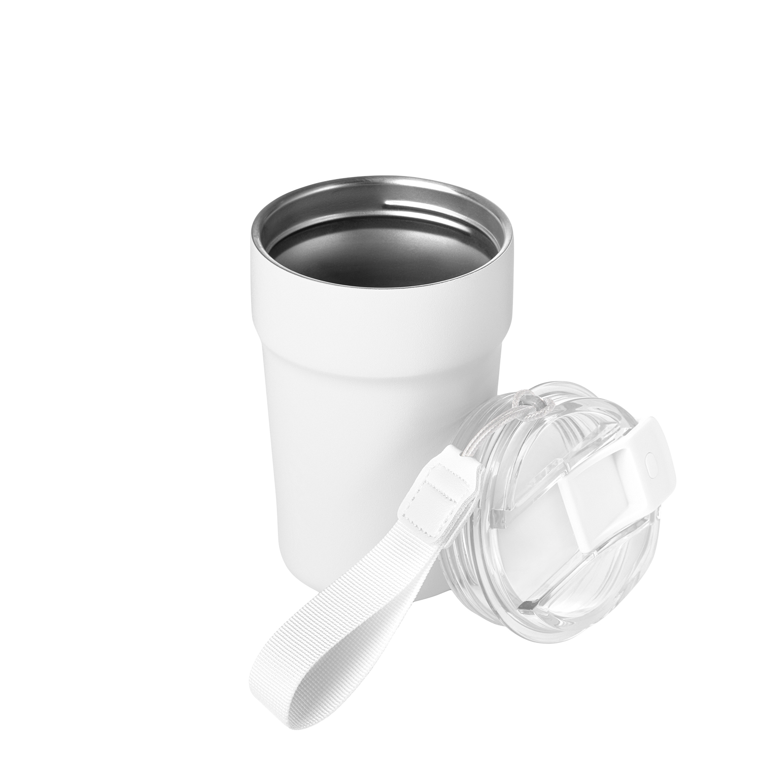 Термокружка вакуумная Monaco, белая-2