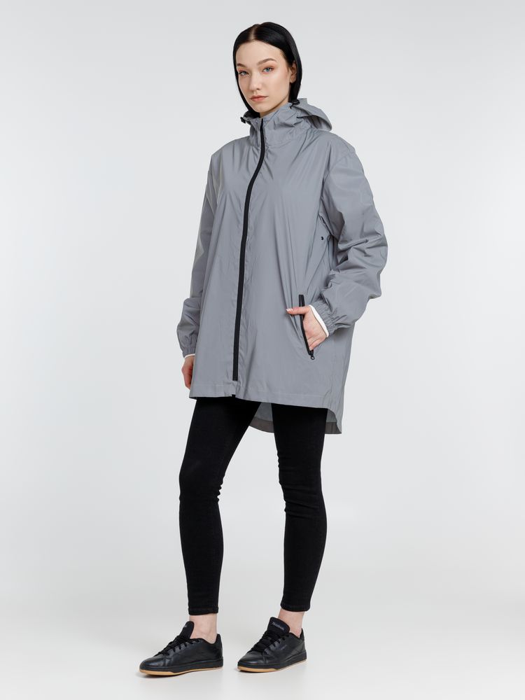 Парка Manifest из светоотражающей ткани, серая-9