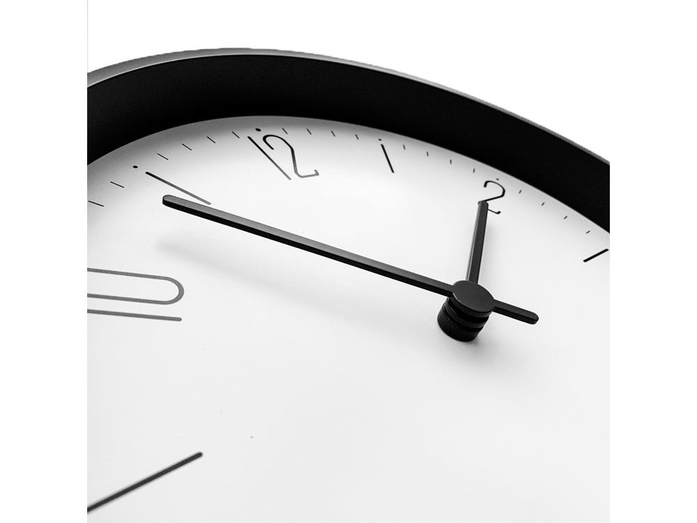 Часы настенные Lander S, белые с черным-3