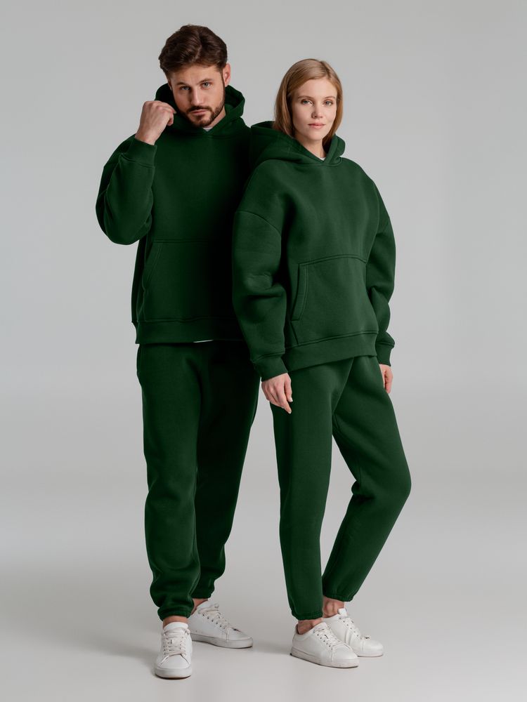 Худи Kulonga Oversize, темно-зеленое-5