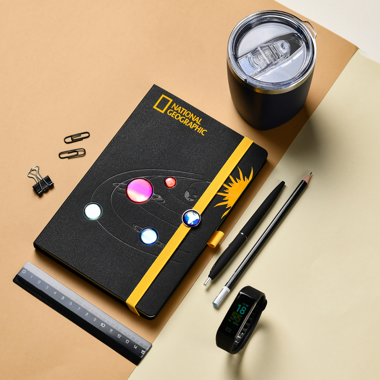 Термокружка вакуумная Viva, черная-5